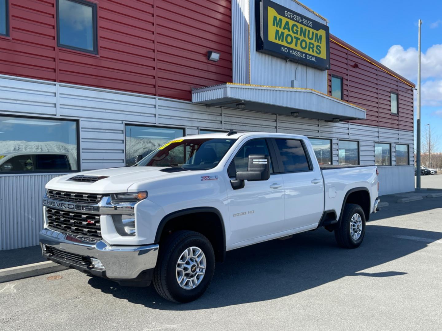 2022 WHITE CHEVROLET SILVERADO 2500H LT (2GC4YNE76N1) with an 6.6L engine, Automatic transmission, located at 1960 Industrial Drive, Wasilla, 99654, (907) 274-2277, 61.573475, -149.400146 - Photo#0